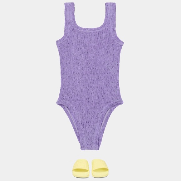 HUNZA G GIRLS ALVA ONE PIECE SWIMSUIT - Picture 1 of 6